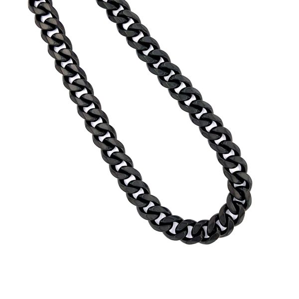 Herrencollier Edelstahl IP black 60 cm ST-00279C NEU