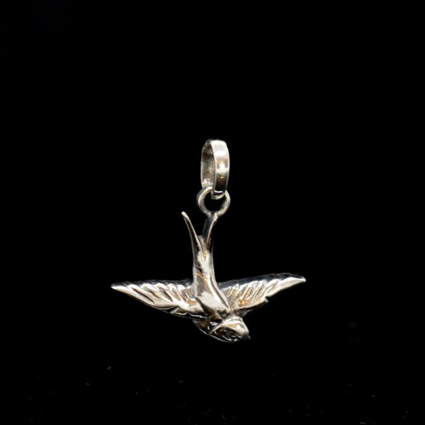 Anhänger "SWALLOW" in 925er Silber 22 x 24 mm NEU