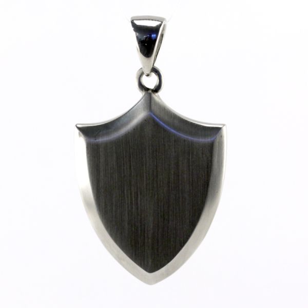 Anhänger Wappen Edelstahl 316L 30 x 42 mm NEU (6172)