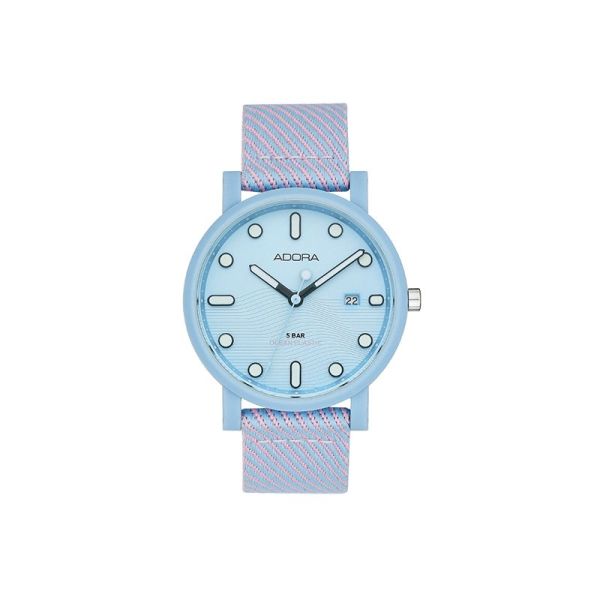 Adora Damen Armbanduhr Ocean Plastik Rosa OC2003 NEU