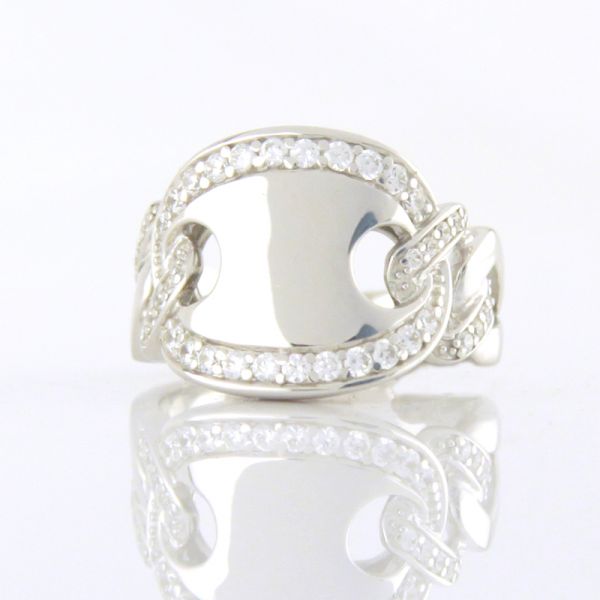 GOOIX Damen Ring 925er Silber Zirkonia GR 54 NEU UVP.: 69,-