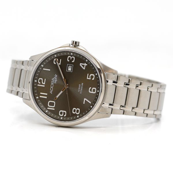 Adora Saphir Herren Armbanduhr Titan AS4592 NEU