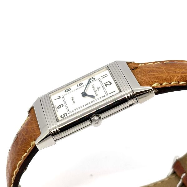 JaegerLeCoultre Reverso Classique Handaufzug Damen Armbanduhr Edelstahl Ref. 250.8.86 (37212)
