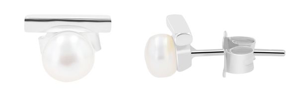 Ohrstecker "Norali" Stab Perle 925er Silber rhodiniert 5300476-001 NEU