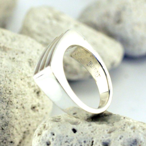 ESPRIT Damen Ring 925er Sterling Silber Perlmut Einlage GR 56 (134)