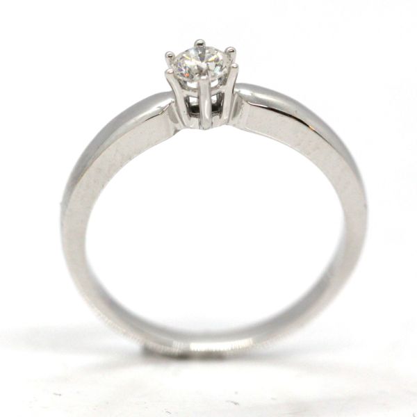 Brillant Ring 585er Weißgold 0,20 Ct Diamant im Brillantschliff GR 53 NEU