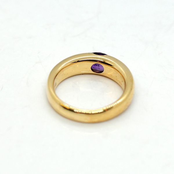 Bandring 750er Gelbgold mit Amethyst Gr. 57 (23162)