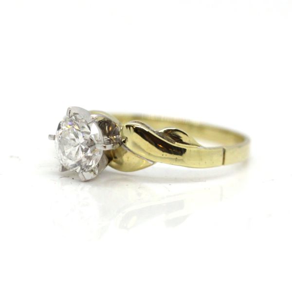 Solitär Diamant Ring 585er Gelbgold ca. 1,00 Ct Diamant im Brillantschliff Pi3 GR 56 (10840)