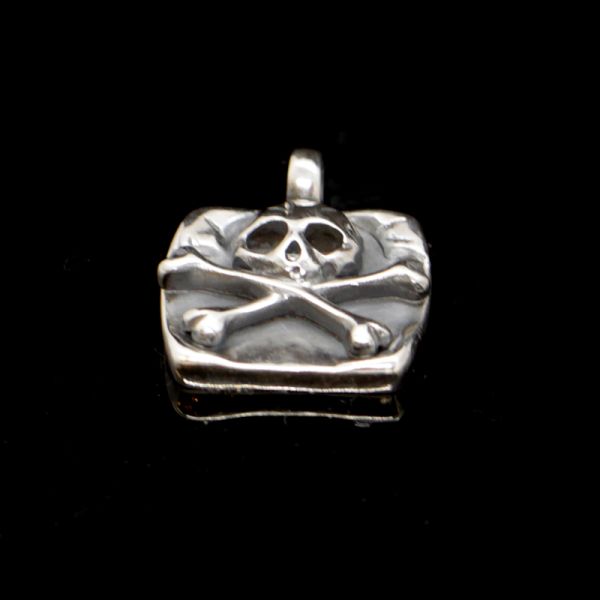 Anhänger "CROSSBONE SKULL" 925er Silber 20 x 25 mm NEU