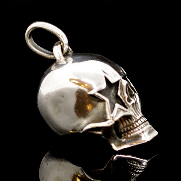 Anhänger "BIG STAR SKULL" 925er Silber 25 x 40 x 50 mm NEU