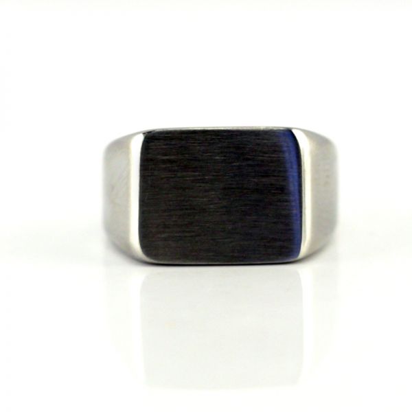 Siegelring Edelstahl 316L Size 10 GR 64 NEU (6172)