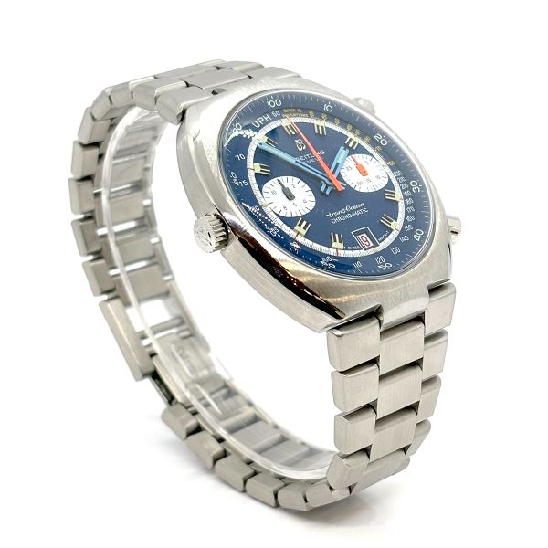Breitling Vintage TransOcean Chrono Edelstahl Ref. 2119 Caliber-12 Revisioniert (26676)