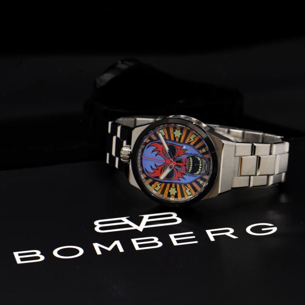 BOMBERG BOLT-68 NEO LUCHA LIBRE BLUE - METAL 43 mm Edelstahl BF43H3SP.03-1.12 NEU