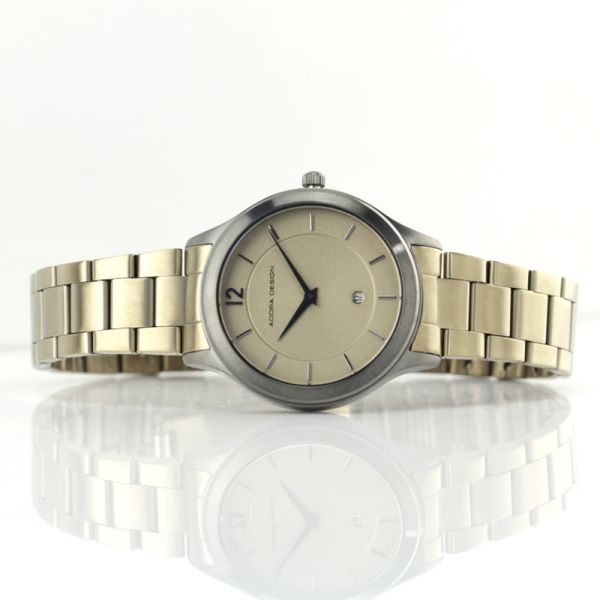 Adora Design Armbanduhr Edelstahl IP Gun Bronze Ø 33 mm AD8406 NEU