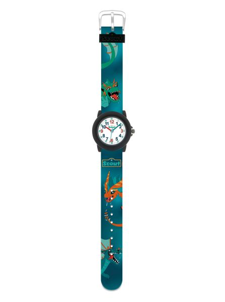 SCOUT Kinder Uhr "CRYSTAL Seeungeheuer" Ø 30 mm Quarz 280305044 NEU
