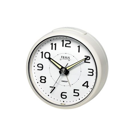 Filius Zeitdesign Quarzwecker weiß Ref. 0603 NEU