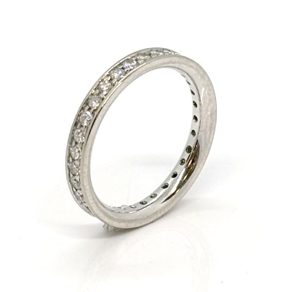 Memoire Ring 585er Weißgold ca.1,55 Ct Diamanten im Brillantschliff GR 67 (28184)