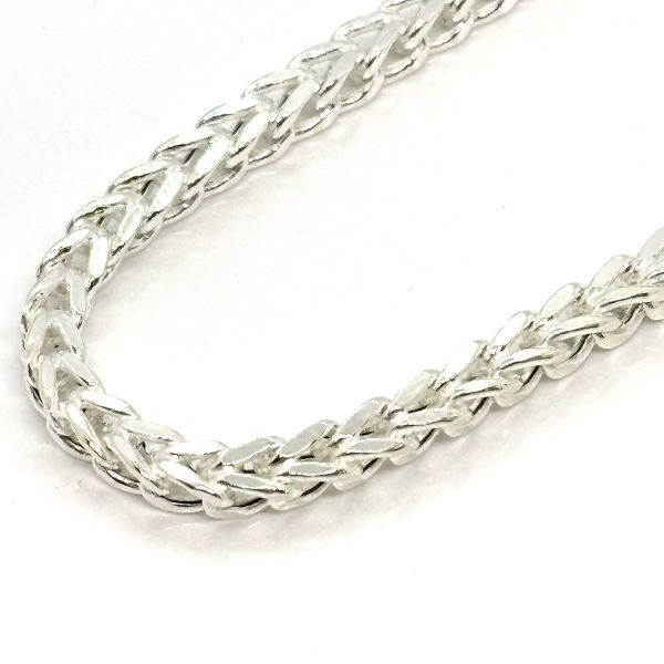 Panzerkette Vierkant 925er Silber 65 cm Breite 3,55 mm NEU