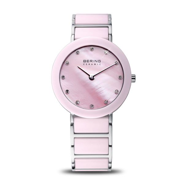 BERING Damen Armbanduhr Ceramic silber glänzend 11435-999 NEU