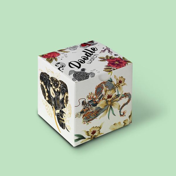 Doodle Uhr ASIAN ELEPHANT DOODLE WATCH DOOR002 NEU