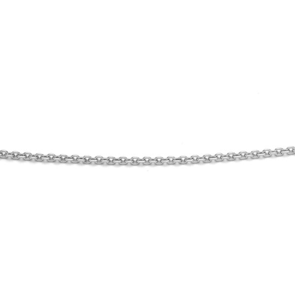 Kette "Anker rund" 1,3 mm 925er Silber rhodiniert K3055.45 Länge 45 cm NEU