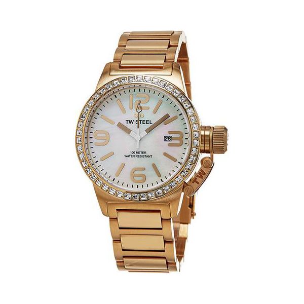 TW STEEL TW306 Edelstahl PVD Roségold ø 40 mm Zirkonia