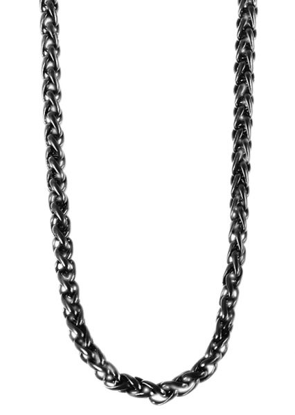 Raptor Edelstahlzopfkette, Länge: 60 + 5 cm, Stärke: 3 mm, schwarz RA50079-0600 NEU