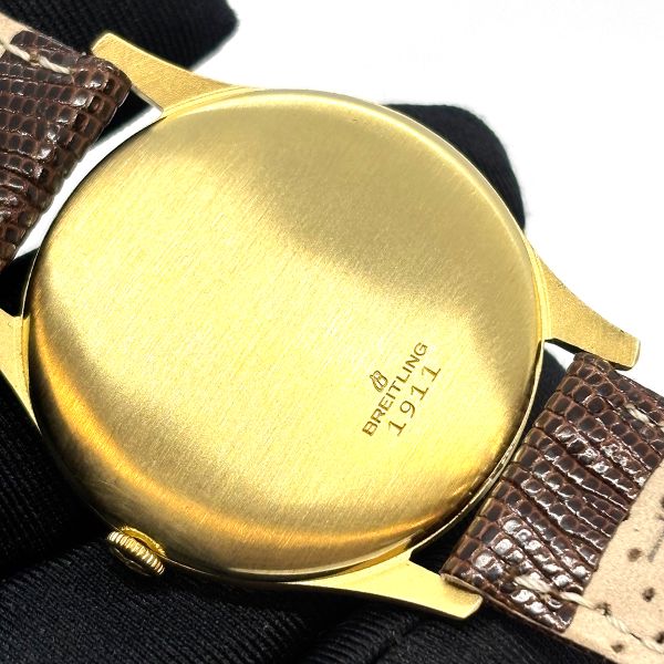 Breitling Vintage 1911 Handaufzug 750er Gelbgold Full Set aus 1969 (27597)