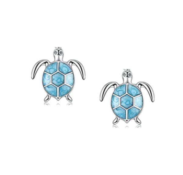 Ohrstecker Schildkröte 925er Sterling Silber rhodiniert BPANTU01-E NEU
