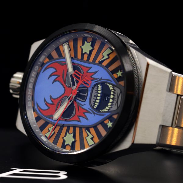 BOMBERG BOLT-68 NEO LUCHA LIBRE BLUE - METAL 43 mm Edelstahl BF43H3SP.03-1.12 NEU