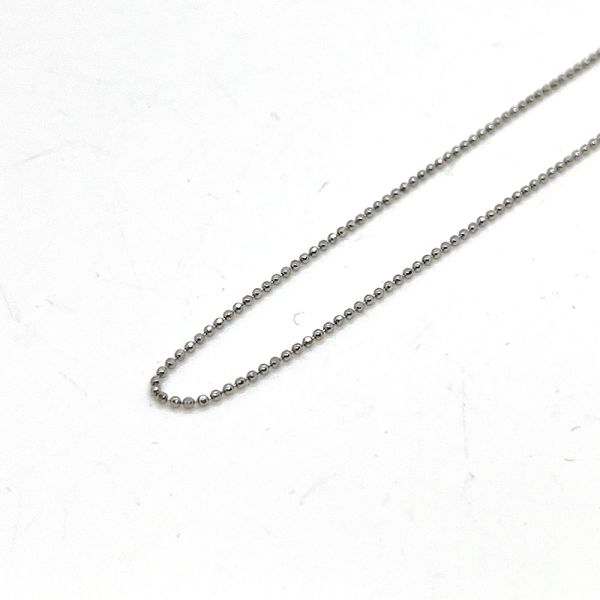 Kugelkette 925er Silber rhodiniert 50 cm 1 mm NEU