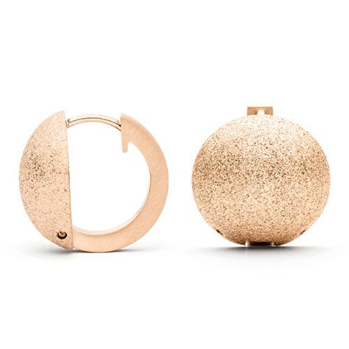 monomania DIVAS Klappcreolen Edelstahl PVD Roségold NEU