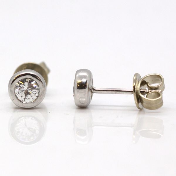 Ohrstecker "SOLITÄR" 585er Weißgold jeweils 0,25 Ct Diamant im Brillantschliff NEU