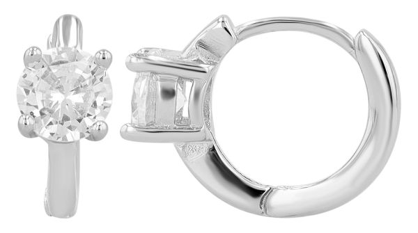 Creolen "Victoria" 925er Silber rhodiniert Zirkonia 5300607-001 NEU