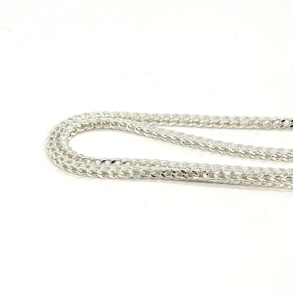 Panzerkette Vierkant 925er Silber 55 cm Breite 3,55 mm NEU