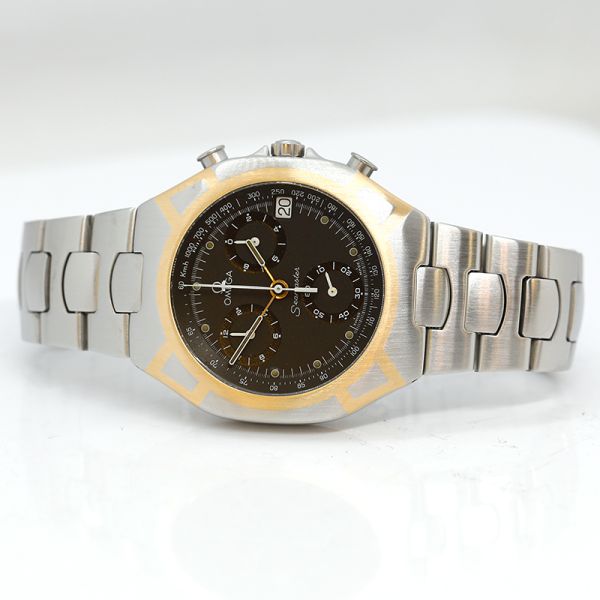 Omega Seamaster Polaris Chrono Edelstahl 18Kt Gold Quarz Ref. 25905000 (23111)