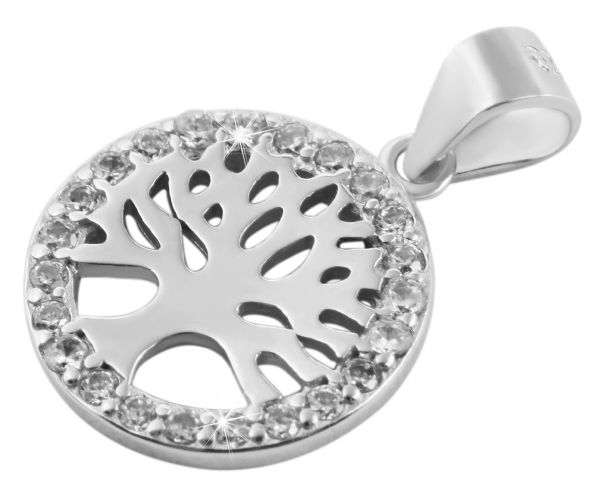 Anhänger Lebensbaum "Makis" 925er Silber rhodiniert Zirkonia 5310112-002 NEU