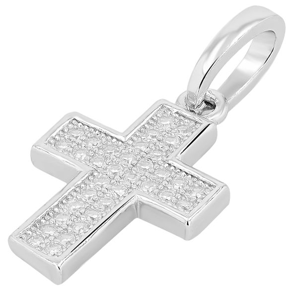 Anhänger Kreuz "Dörthe" 925er Silber rhodiniert Zirkonia 5310422-001 NEU