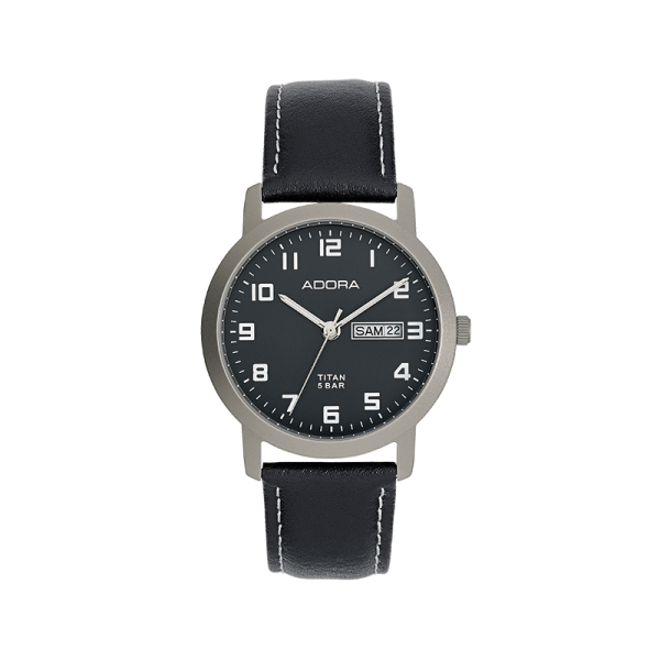 Adora Titan Armbanduhr Lederband Ø 38 mm AB6536 NEU