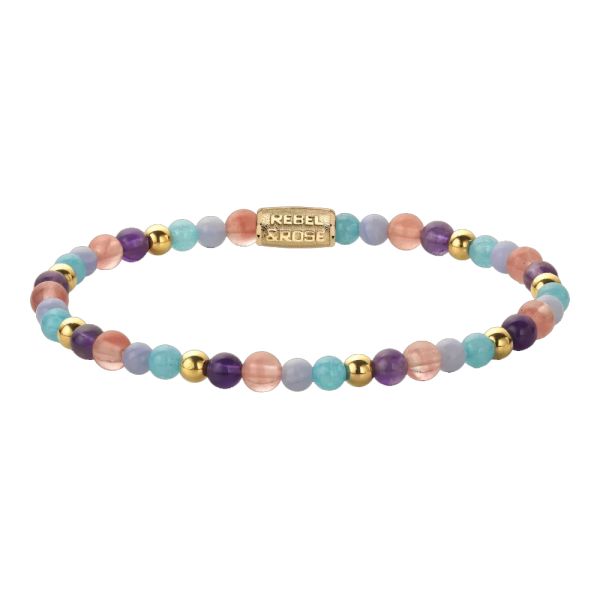 Rebel & Rose Armband "Beach Party gold-coloured" 4 mm RR-40187-S-S 16,5 cm NEU