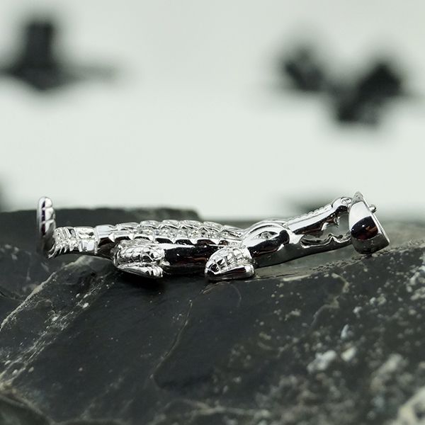 Silver Trendz Anhänger, 925 Sterling Silber, Krokodil