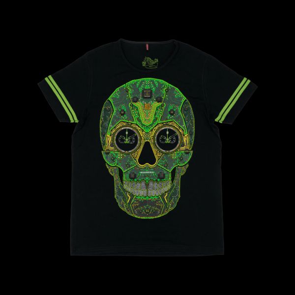 BOMBERG BOLT-68 HERITAGE CYBER SKULL GREEN PACK BS45CHPBA.072-1.12 Ltd. Edition NEU