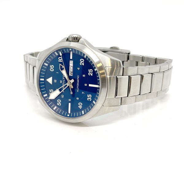 Hamilton Khaki Aviation Pilot Armbanduhr Day Date Automatik H64635140 (36518)