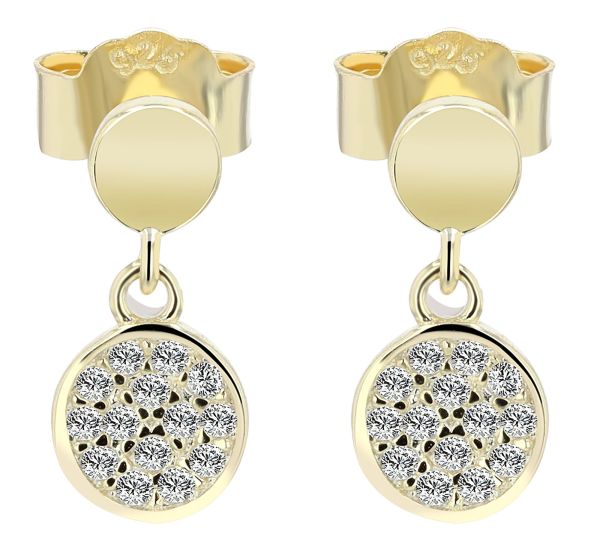 Ohrstecker "Elimar" 925er Silber vergoldet Zirkonia 5300479-001 NEU