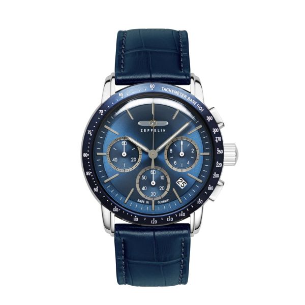 Zeppelin Herren Armbanduhr CM 6S20 NEW YORK Quarz Chronograph Ref. 8878-3 NEU