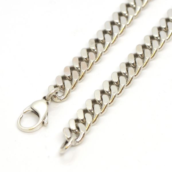 Halskette Panzer Flachpanzer massiv 925er Silber 50 cm 126 Gramm