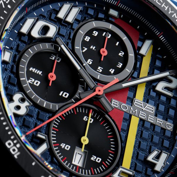 BOMBERG APEX RB Edelstahl Quarz Chronograph NT42CHPBL.01-4.12 NEU