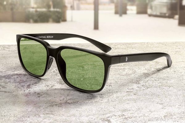 Lilienthal Berlin Sonnenbrille Skalitzer Black Glossy Green S01-G01A01Z NEU