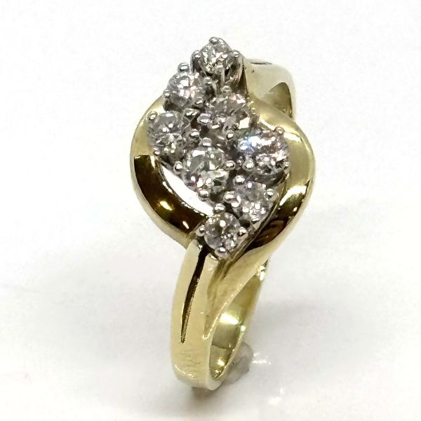 Diamant Ring 585er Gelbgold GR 65 ca. 0,72 Ct Diamanten im Brillantschliff (25759)