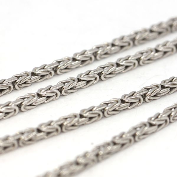 Königskette 925er Silber rhodiniert 60 cm 3,2 mm NEU